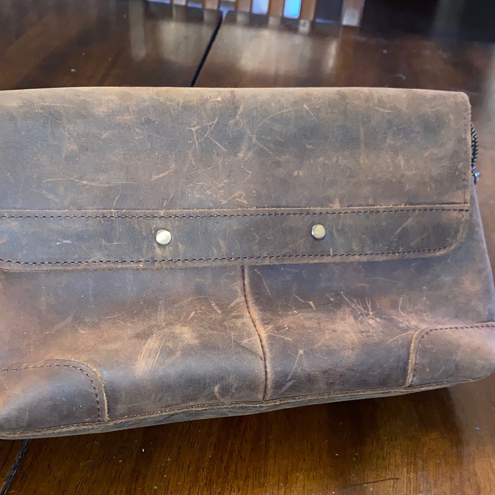 Brown Leather women’s clutch